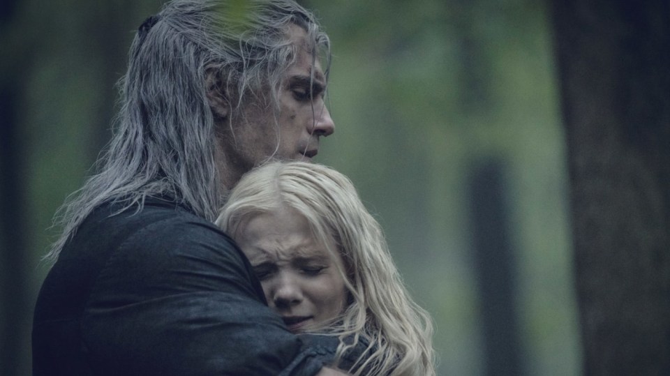 Geralt a Ciri na konci 1. série Zaklínače